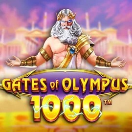 Gates of Olympus 1000 logo – Slots by Pragmatic Play at Slottica Casino