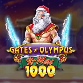 Gates of Olympus Xmas 1000 online game logo by Pragmatic Play on slotticacasino.eu